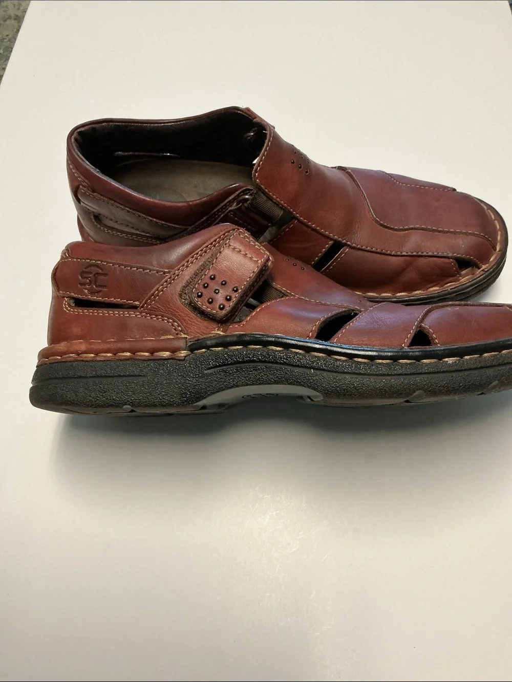 Men's Brown Leather Casual Slip-On Shoes